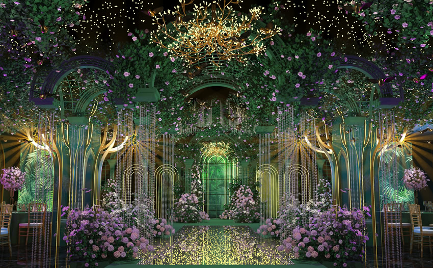 尖扎奇妙森林婚礼堂效果展示